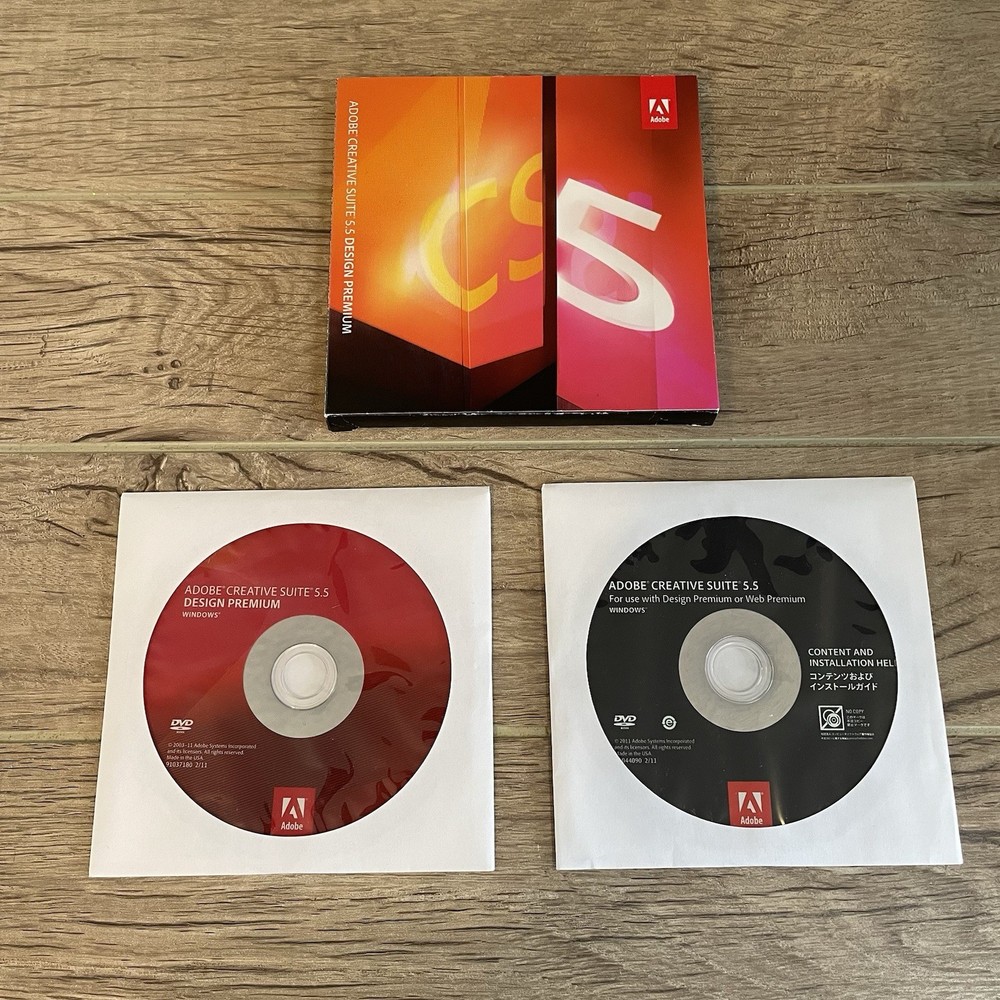 Adobe CS5.5 Design Premium for Windows DVD Version InDesign Photoshop Flash