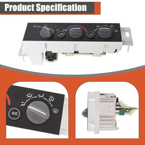 A/C Heater Control Switch Panel Climate Control Module Without Rear Window