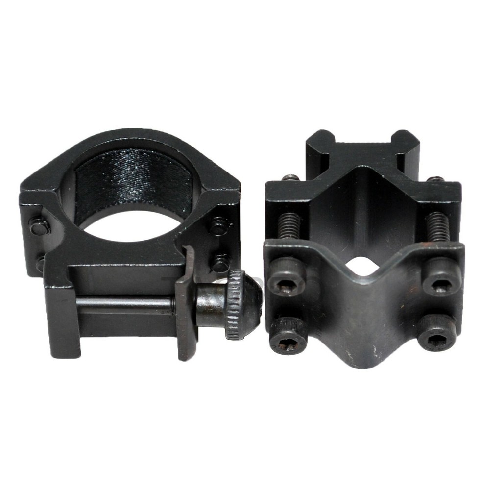 Flashlight Laser Scope 1"(25mm) Ring Picatinny Weaver Mount + Adapter