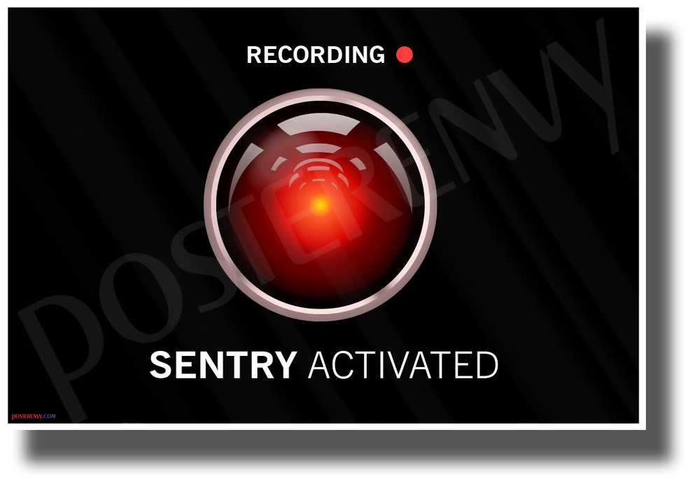 Sentry Mode Activate - NEW Humorous Tesla POSTER