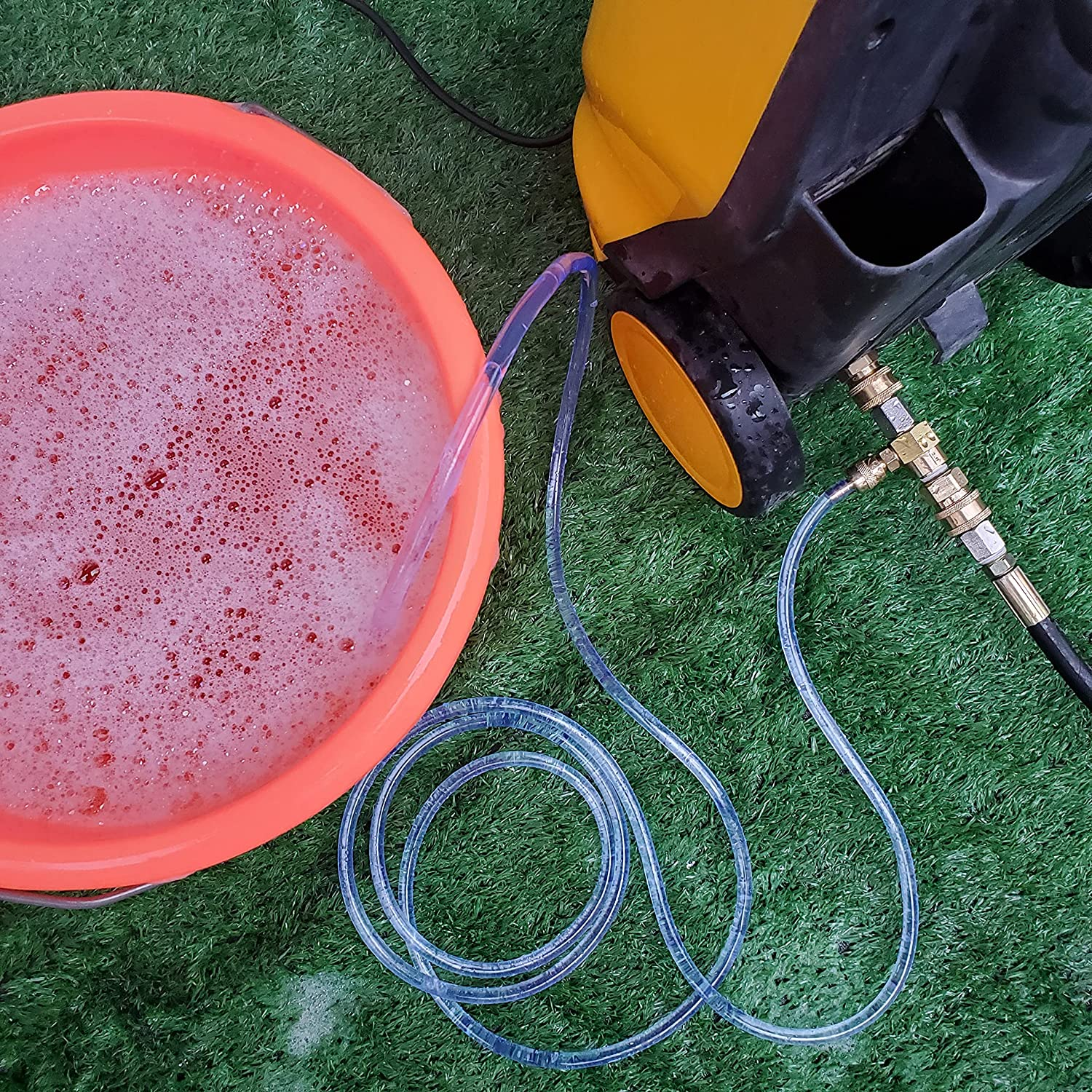 Downstream Injector for Pressure Washer Power Washer Chemical Injector Kit Soap