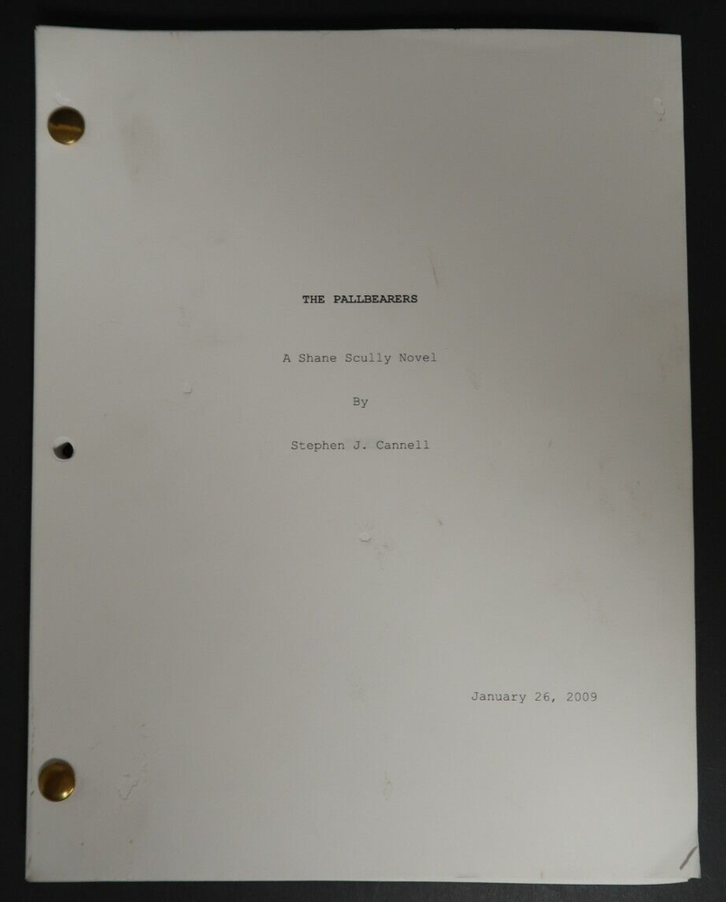 The Pallbearers Original Book Script Stephen J. Cannell Studios Collection 2009