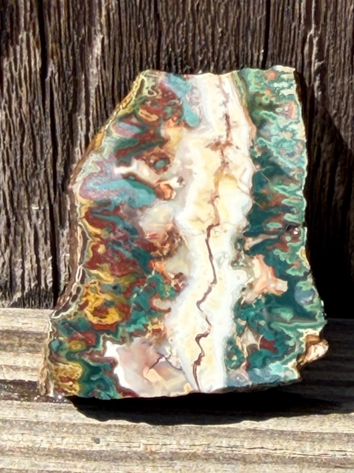 Idaho Sunset Jasper Agate Unpolished Rock Slab