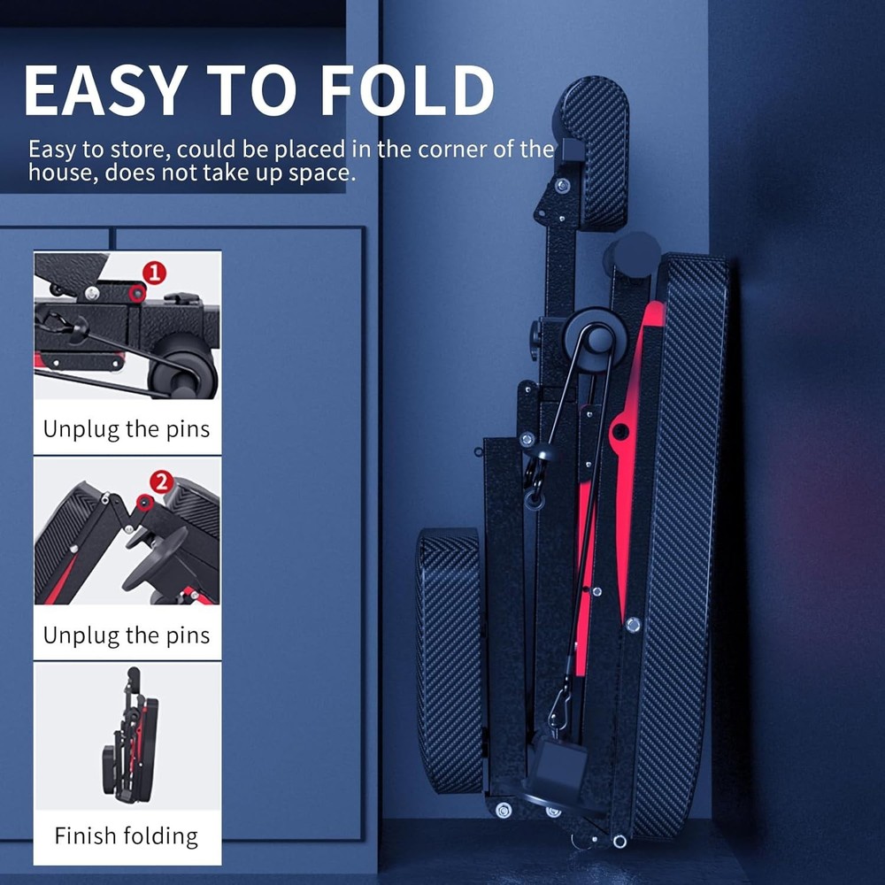 Versatile Adjustable Bench for Home Gym - 600lbs Capacity, Foldable Convenience