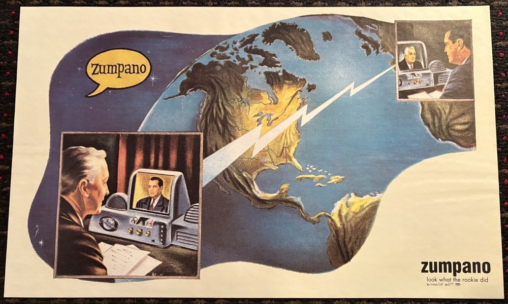 ZUMPANO Look What the Rookie Did 17x28 record store promo poster SUB POP 1995