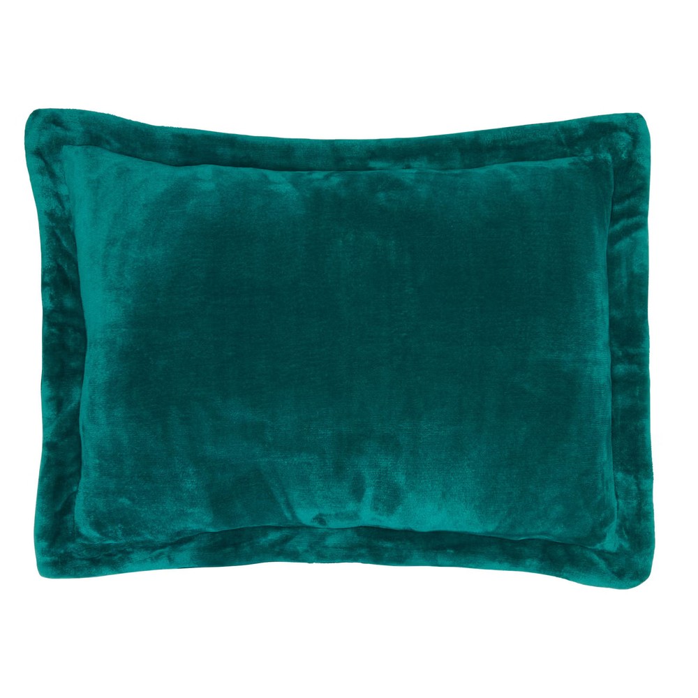 BrylaneHome BH Studio Microfleece Sham - Standard, Peacock