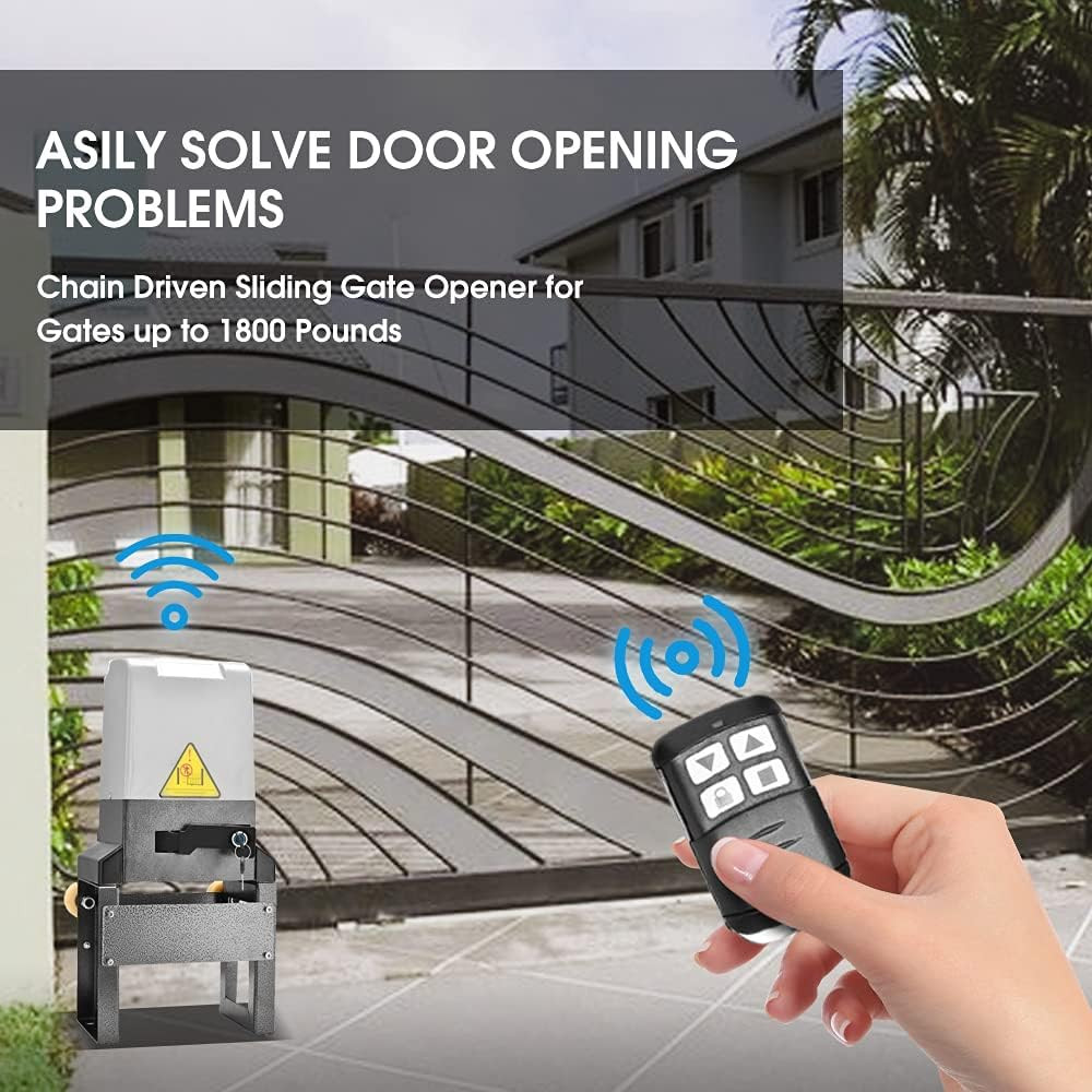 JIELI Remote Control for Chain Driven Sliding Gate Opener Wireless Remote Transm