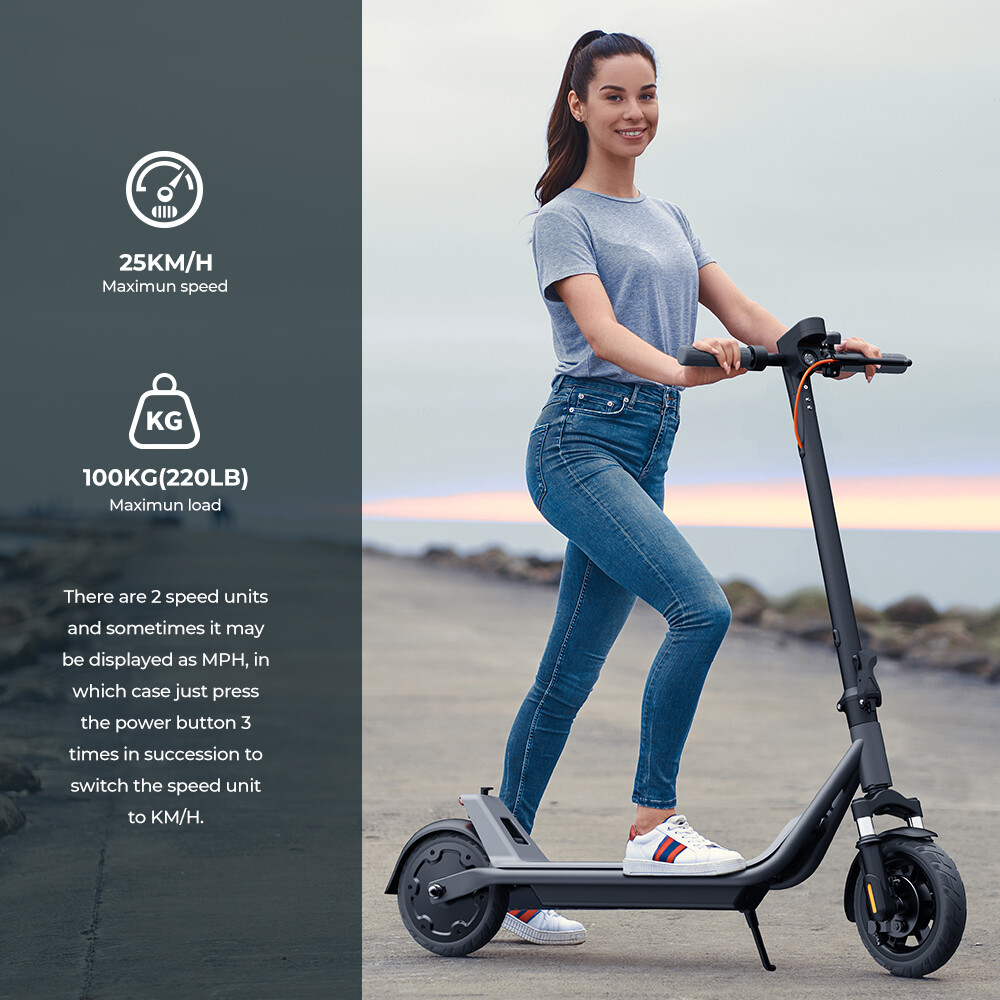 ELECTRIC SCOOTER ADULTS FOLDABLE E SCOOTER WITH APP & DOUBLE SHOCK ABSORPTION