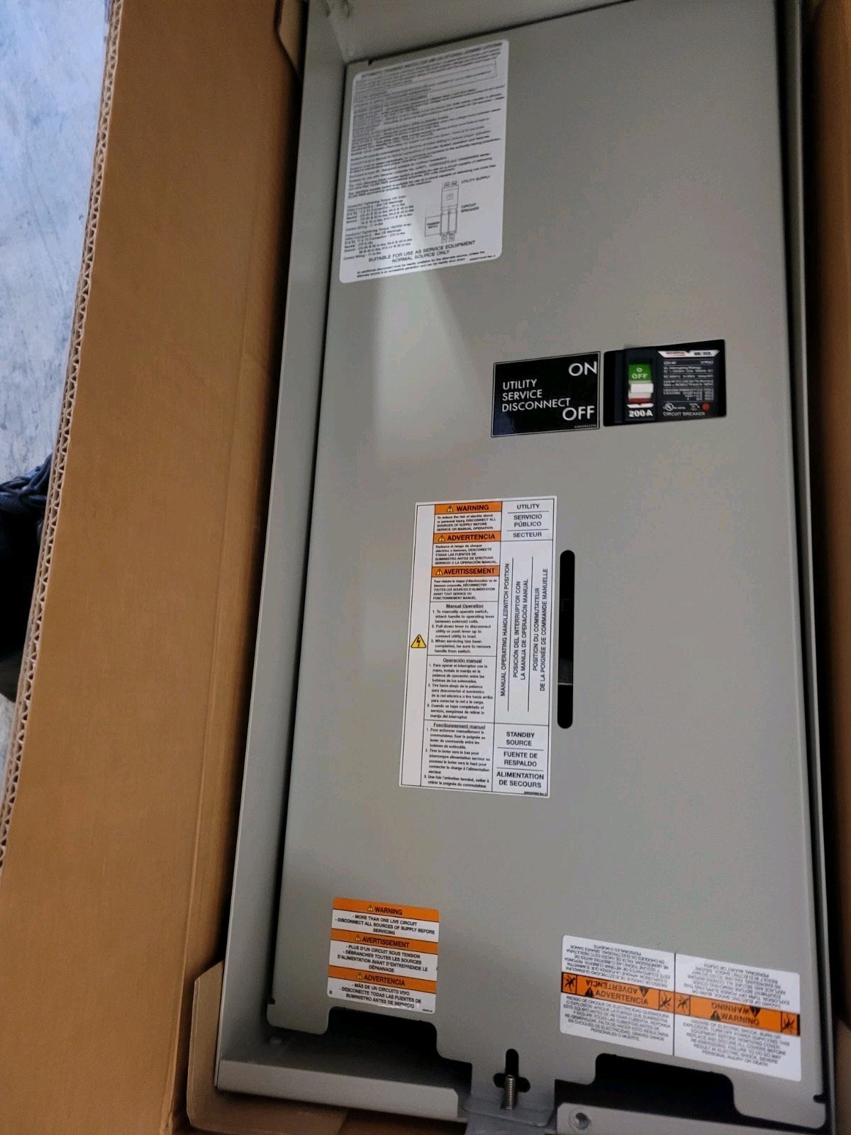 Generac PWRCell CXSW200A3 SE Rated Automatic Transfer Switch 200 Amp