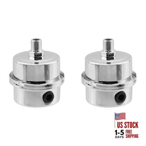 Air Compressor Filter Thread Air Compressor Intake Filter Sound 1/4" Silver