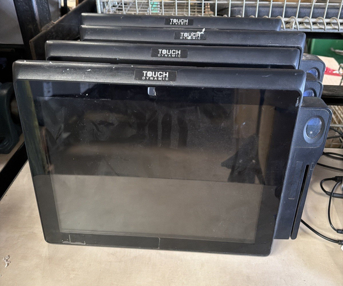 Lot of 4 Touch Dynamic Breeze All-In-One Touchscreen POS System