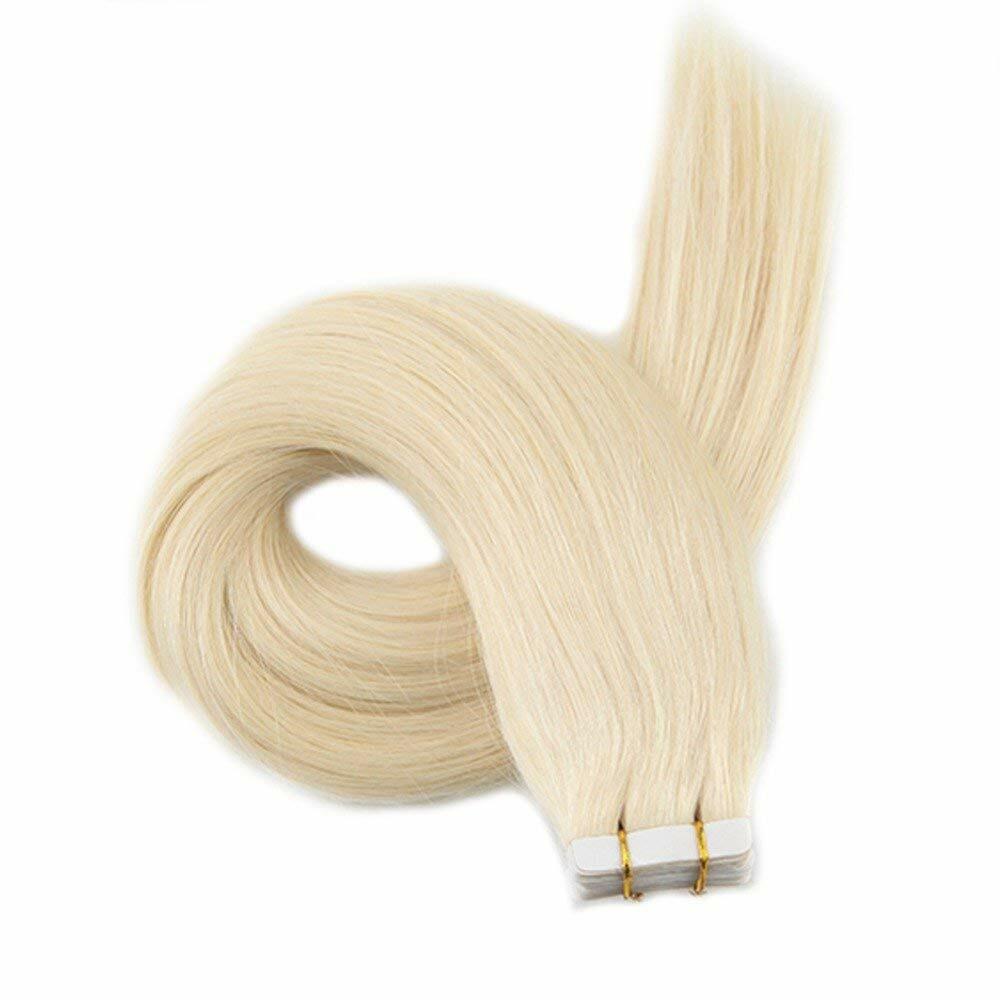 Seamless Tape In Human Hair Extensions Skin Weft Russian Hair Full Head 80pieces