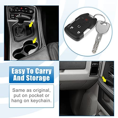 4 Button Car Keyless Entry Remote Control Replacement Key Fob Proximity Smart