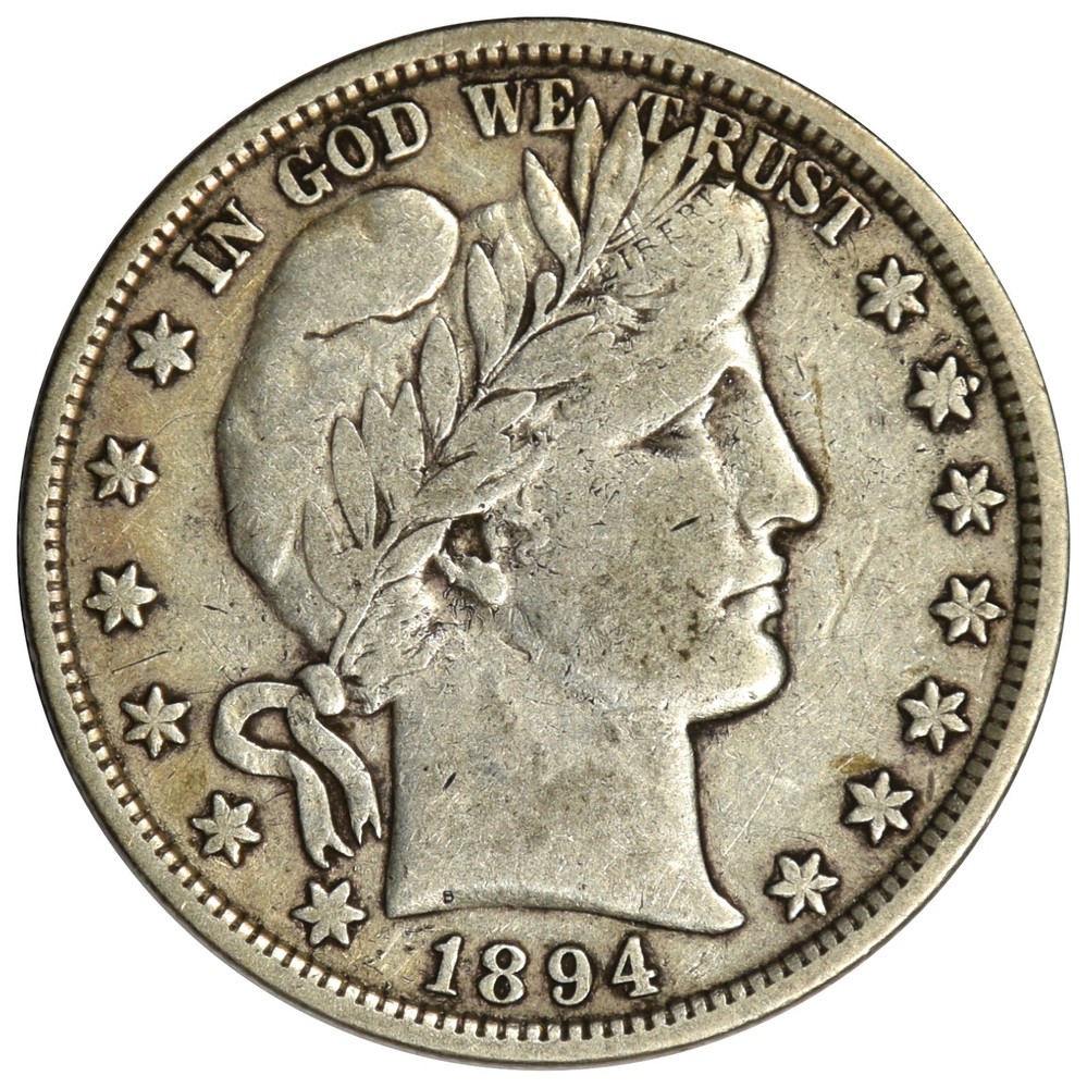 1894 BARBER HALF DOLLAR ~ NICE VF!