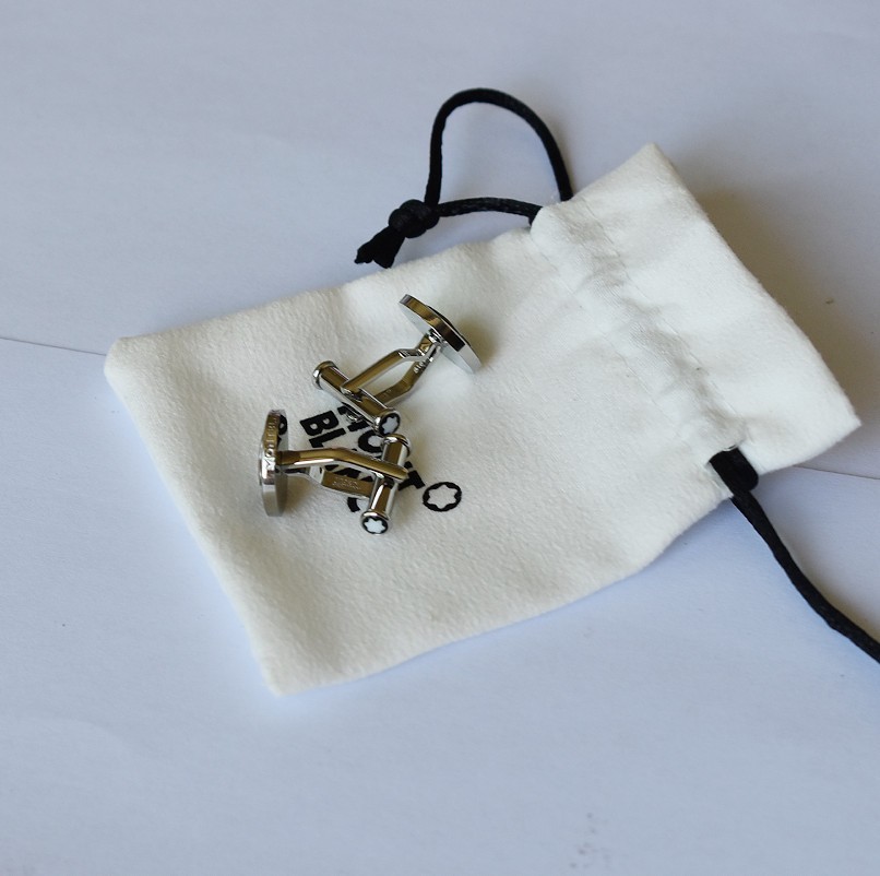 Montblanc Star Round Cufflinks,Stainless Steel Cufflinks,MB116661 No box