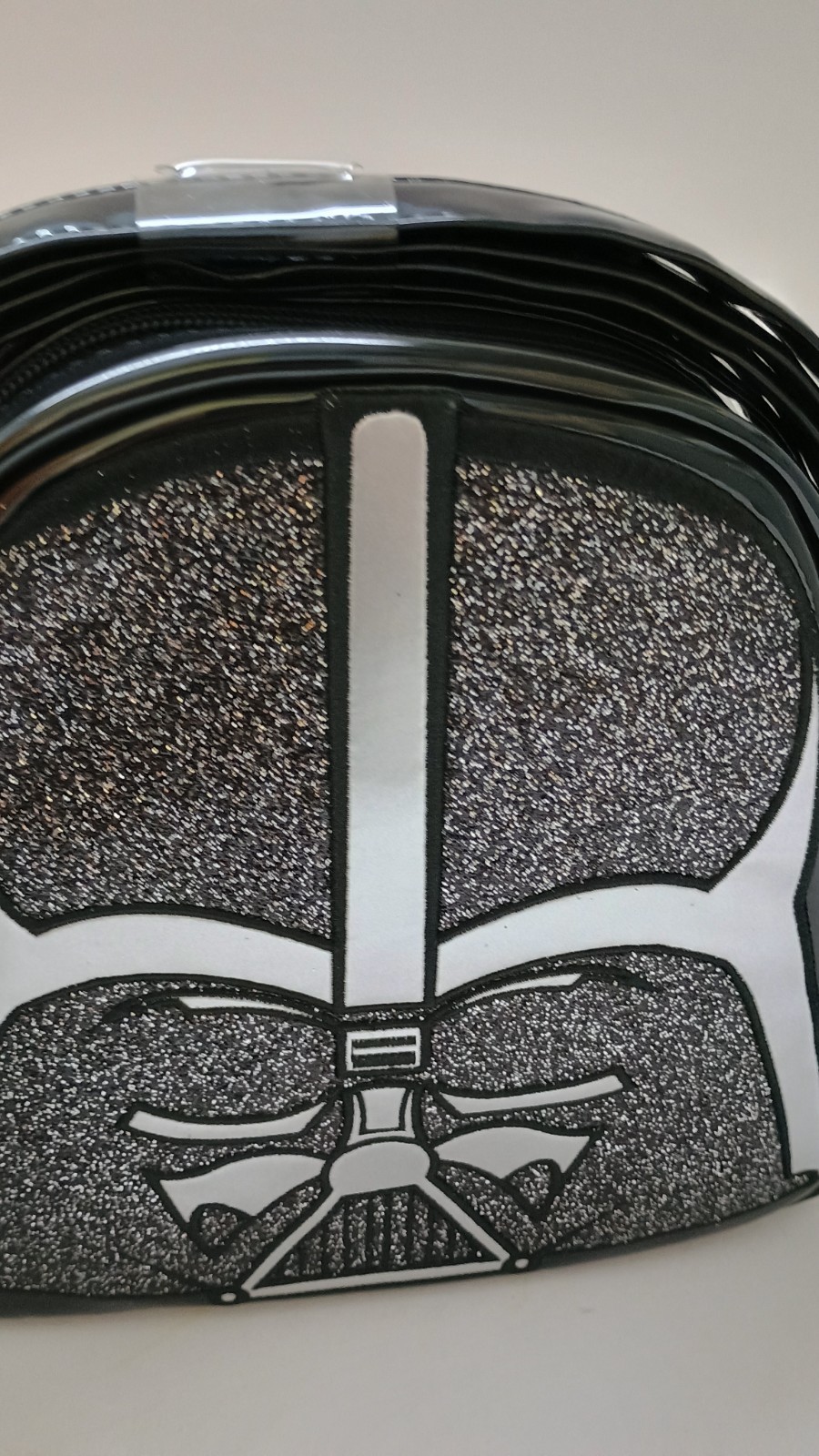 Disney Star Wars DARTH VADER HELMET Glittery Crossbody Bag / Tote / Purse