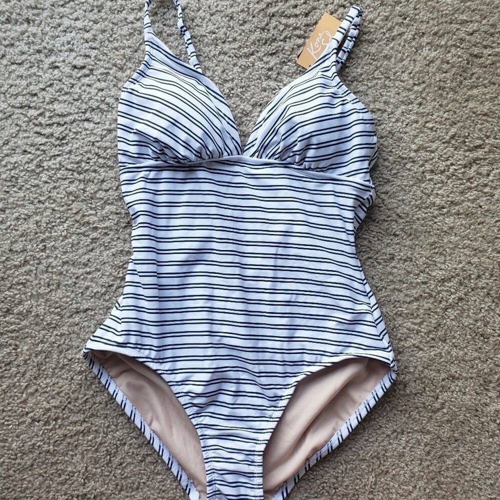 Kona Sol Triangle High Coverage Swimsuit One Piece
