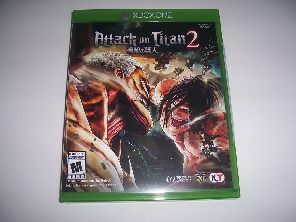 Replacement Original Box Case Xbox One XB1 Attack on Titan 2 Two