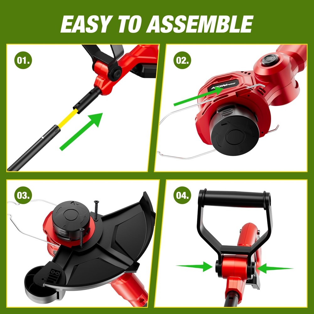 Cordless String Trimmer Compatible with Milwaukee M18 Battery, 12" (Tool Only)