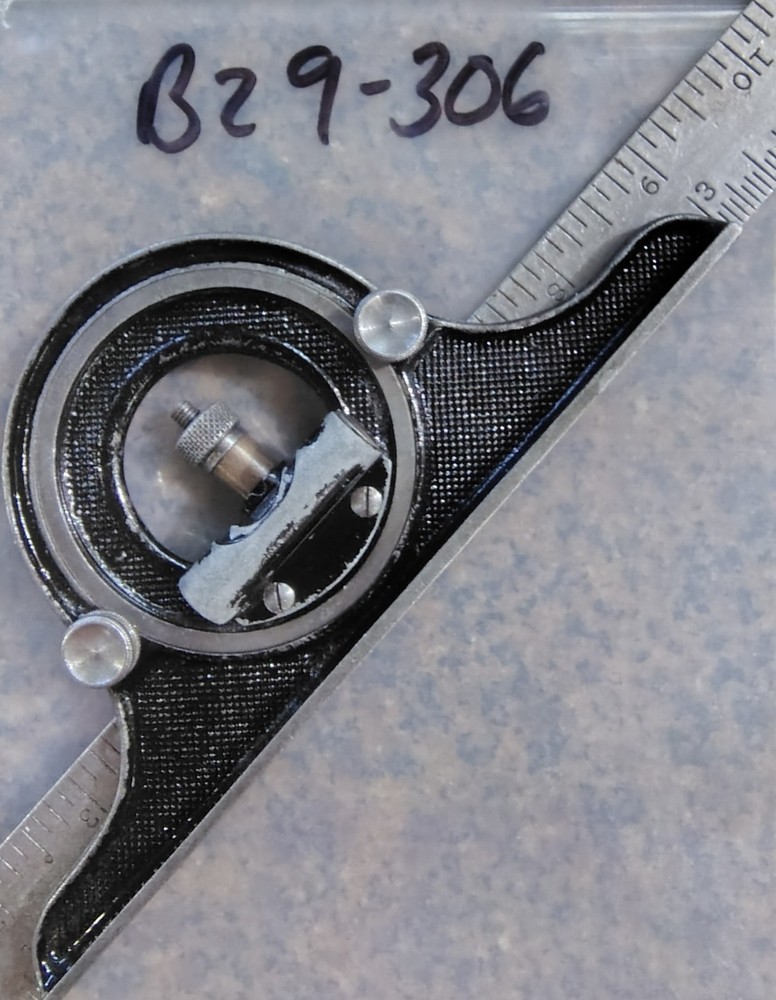 🗽VINTAGE MACHINIST TOOLMAKER PROTRACTOR WITH BUBBLE LEVEL