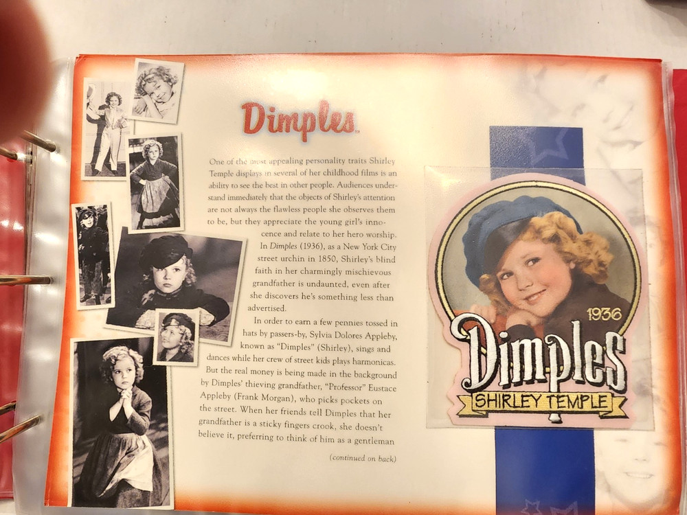WILLABEE & WARD SHIRLEY TEMPLE PATCH COLLECTION WITH ALBUM