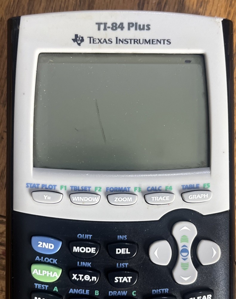 Texas Instruments TI-84 Plus Black Yellow Graphing Calculator TESTED