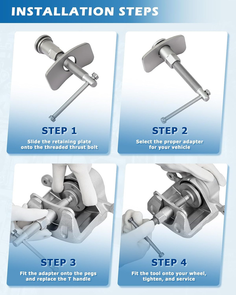 5Pcs Front End Service Tool Bundle 27Pcs Brake Caliper Compression Tool Set Kit