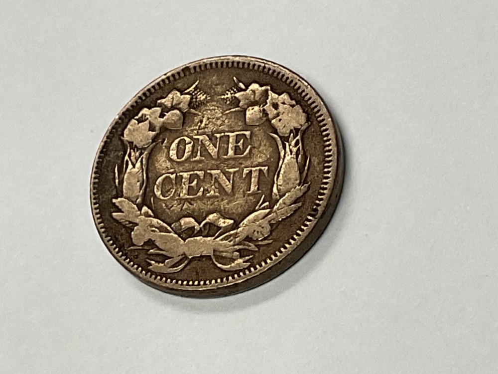1858 Flying Eagle 1c Cent Coin NICE!