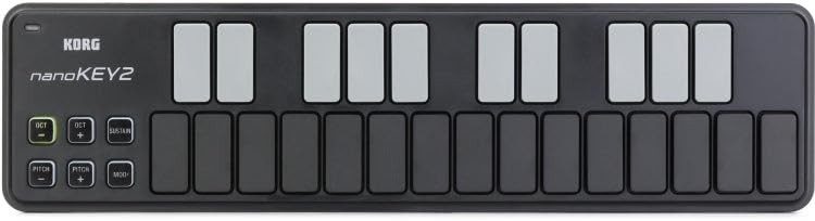 25Key MIDI Controller Compact USB Keyboard for Music Production