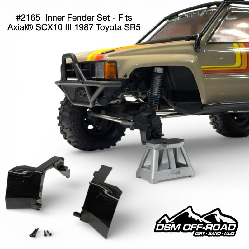 Front Inner Fender Kit for Axial SCX10 III 1987 Toyota SR5 1/10 Scale Crawler