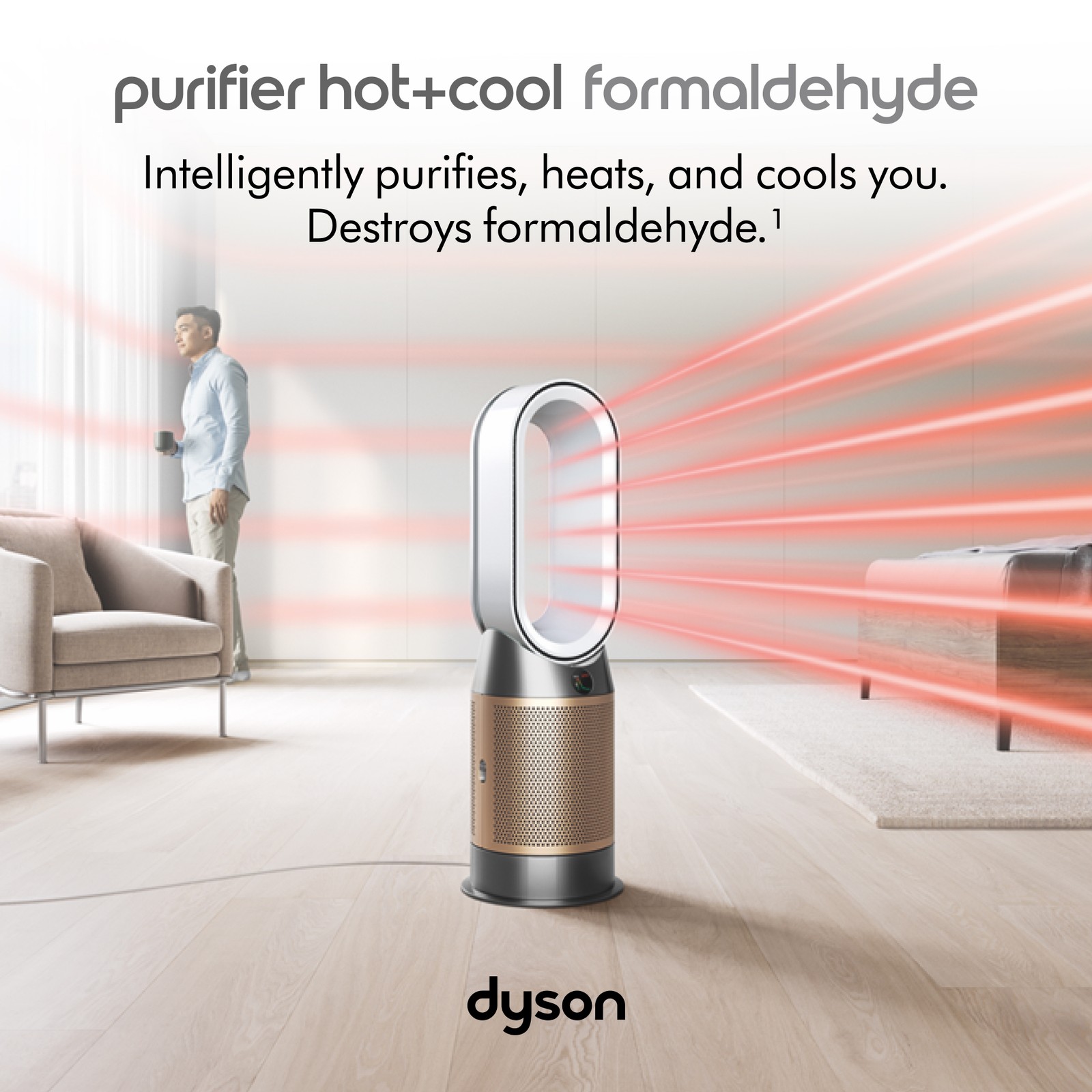 Dyson Purifier Hot+Cool Formaldehyde™ HP09 | White/Gold | Refurbished