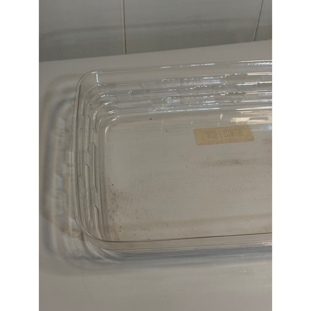 VTG Longaberger Back Porch Basket Protector Clear Single Rectangular Liner 42463
