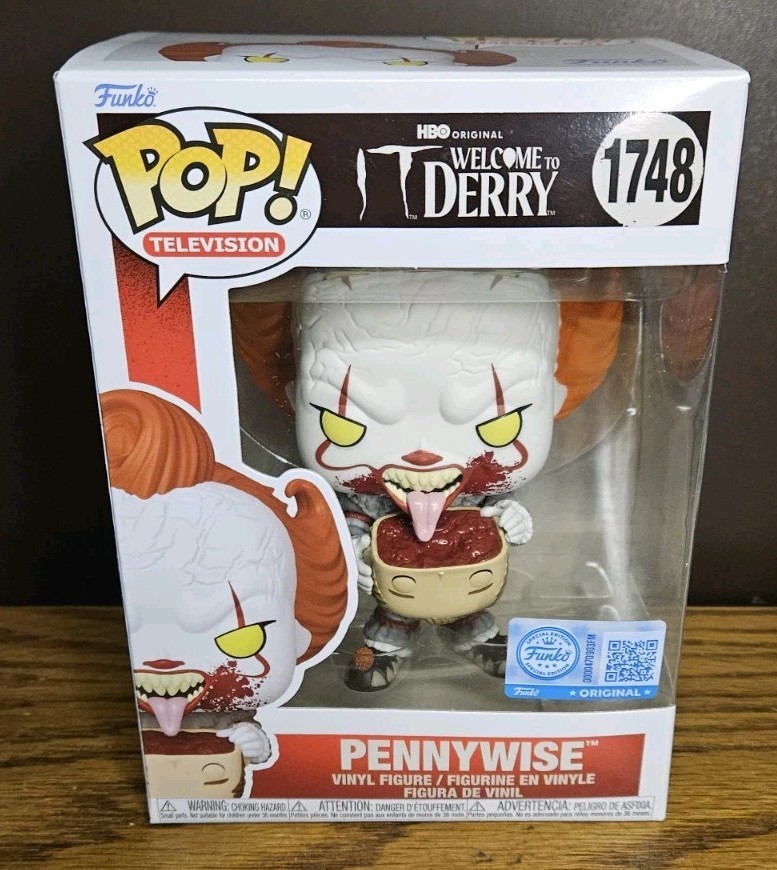 Funko Pop Television IT Welcome to Derry Pennywise 1748 With Protector