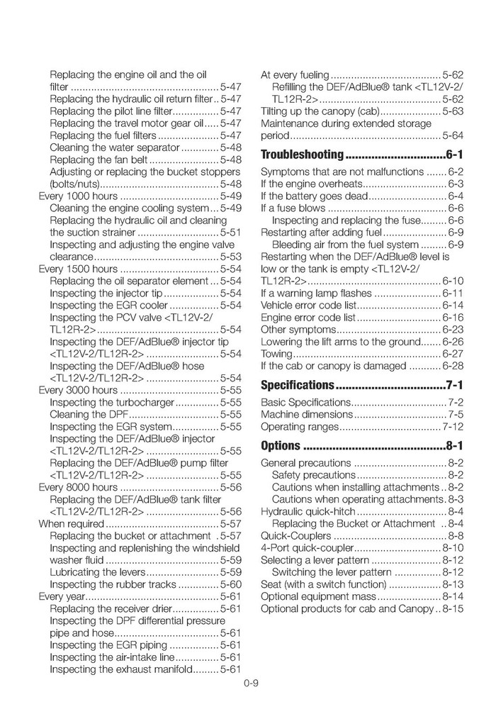 TAKEUCHI TL10V2 TL12V2 TL12R2 TRACK LOADER OPERATOR MANUAL - LOOP FIXED - COVERS