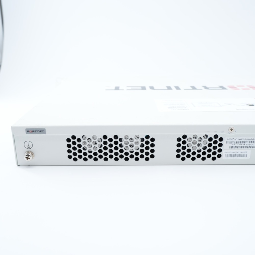 Fortinet Fortigate-200E FG-200E Network Security Firewall Initialized w/Adapter