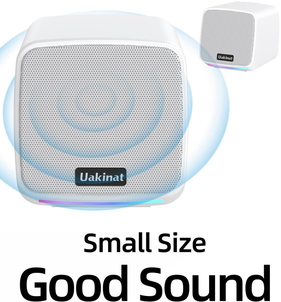 Computer Speakers for Desktop PC, Desktop Speaker USB Powered 3.5mm Aux