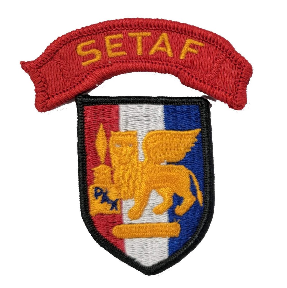 SETAF Southern European Task Force Dress Patch with SETAF Scroll Option