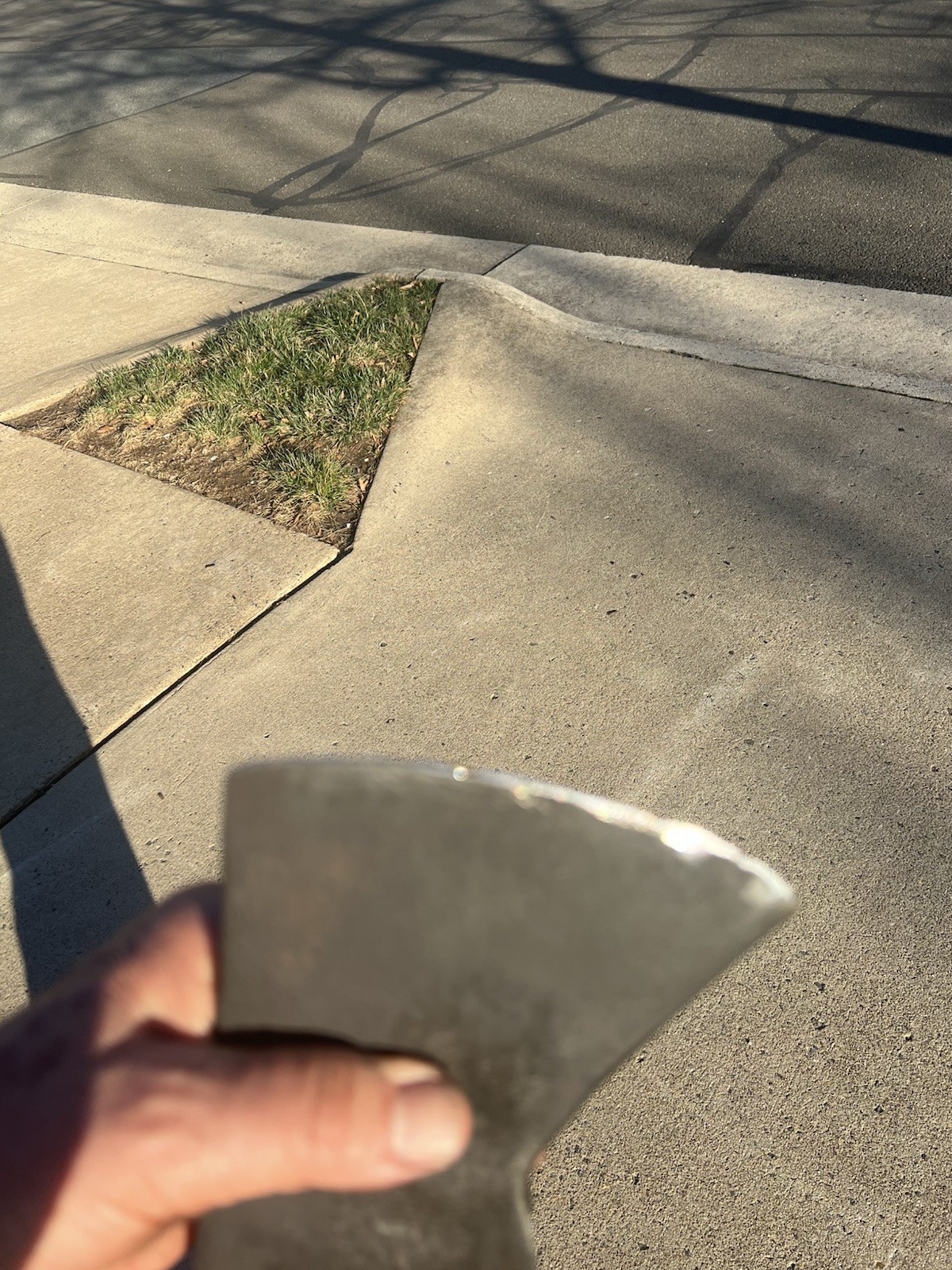 Vintage Mann Edge Tool Single Bit Axe Head Marked "M , 3 1/2." Jersey Pattern