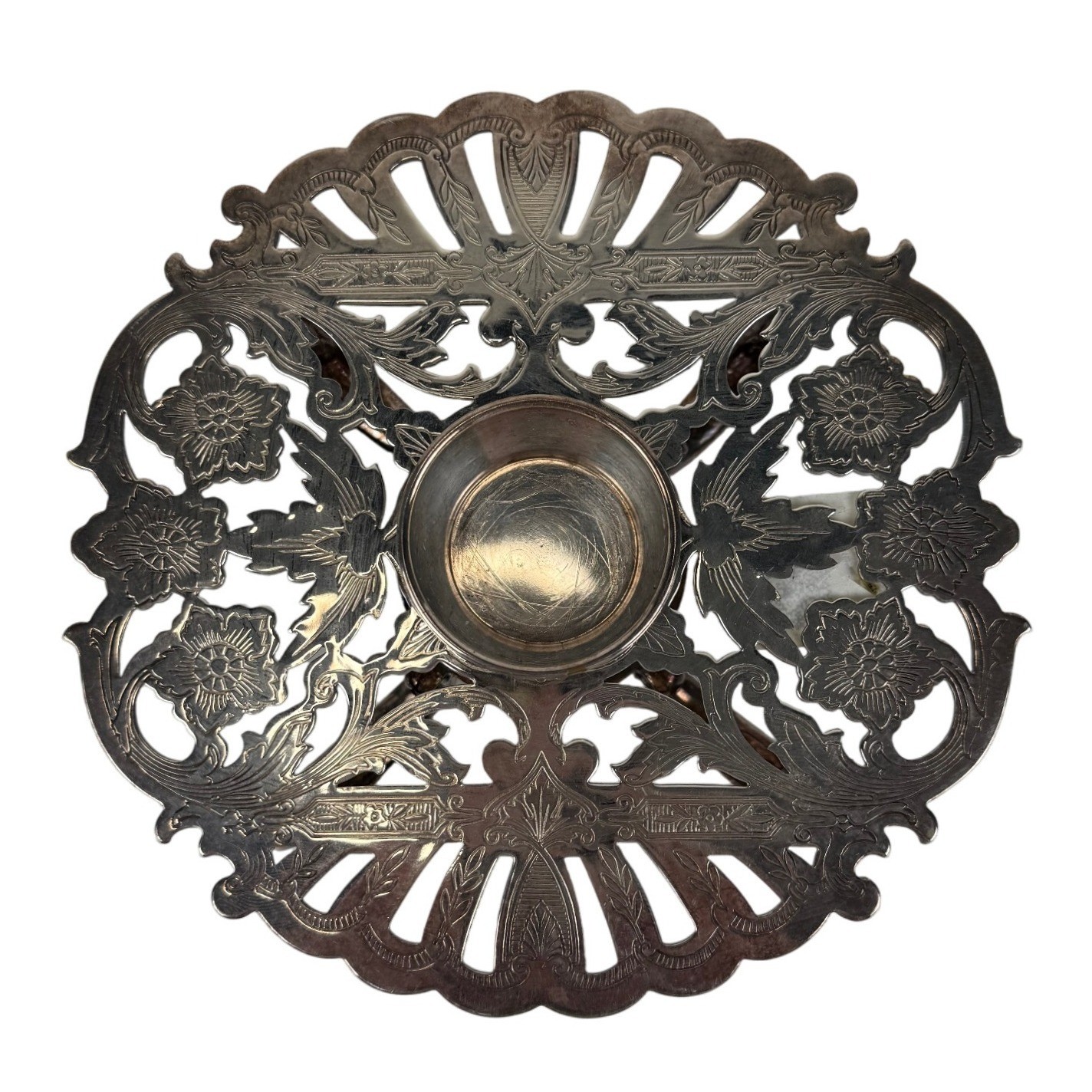 Vtg Wallace Tea Light Food Warmer Silverplate Hollowware 610 6 1/4 discontinued