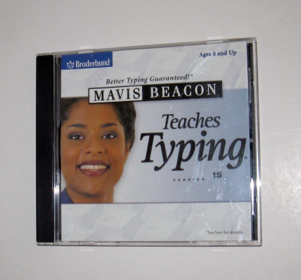 Mavis Beacon Teaches Typing Version 15 CD-ROM Windows ME XP Broderbund Software