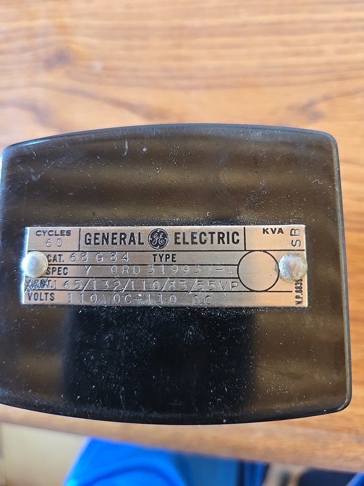 Vintage General Electric Transformer #68g84