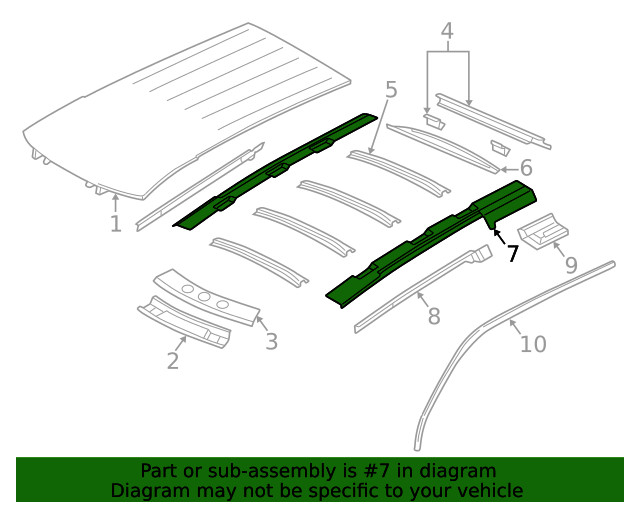 Genuine GM Outer Rail 15865313