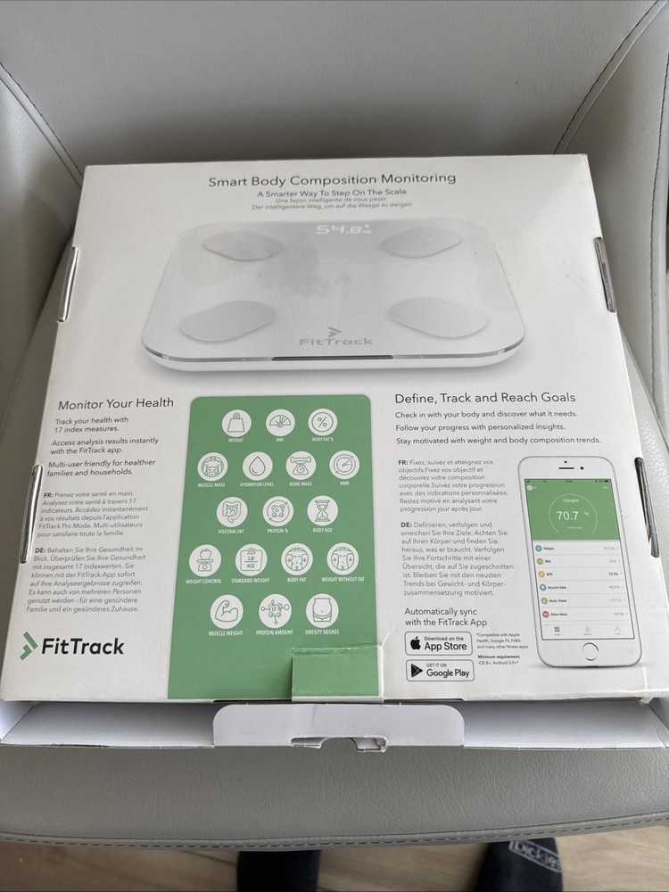 Fit Track Complete Body Analysis Bluetooth Scale
