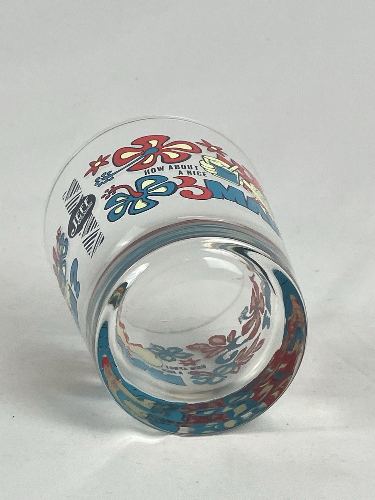 How About a Mai Tai? Mai Tai Glass Jeff Granito Tikiland Trading 14 Oz Blue New