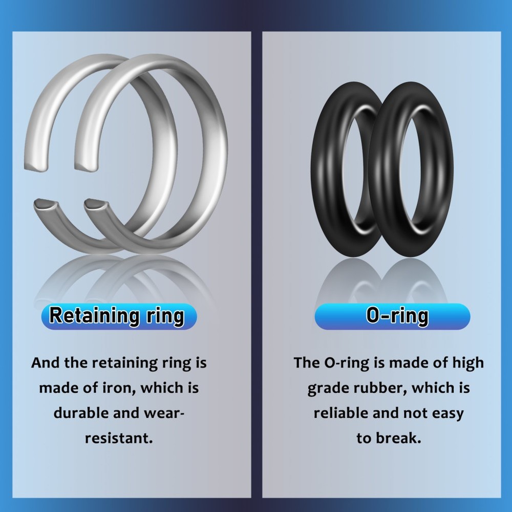 10Sets Impact Wrench Retaining Ring with Ring for Socket Retainer Use