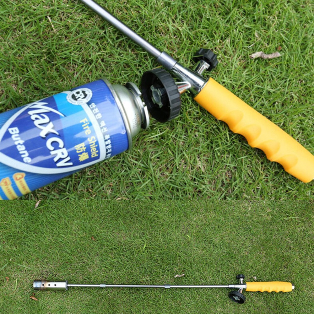 Detachable Long Arm Weed Torch Propane Burner Terminator Flame Control Valve US