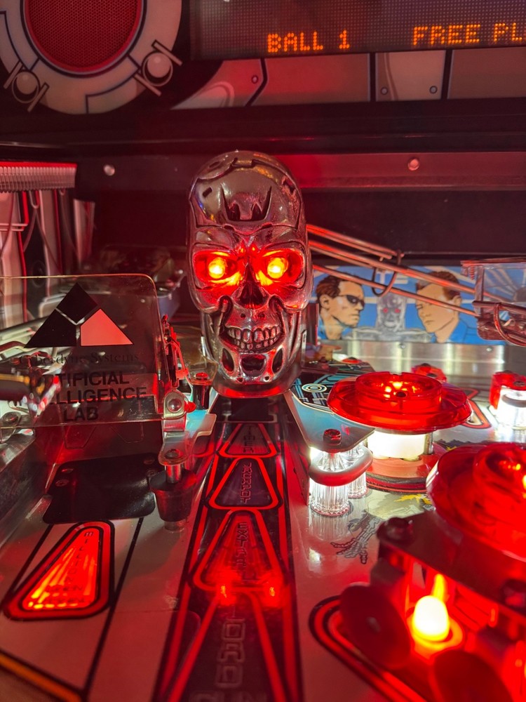 Terminator 2 Pinball Machine Vapor Metallic Red Eye LED Kit
