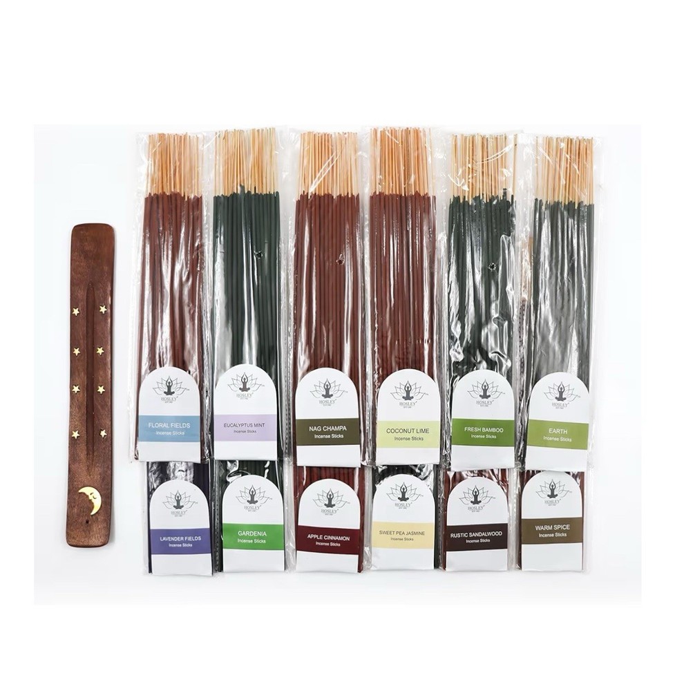 480 Pack Assorted Incense Sticks - Bulk Value Box - Meditation & Aromatherapy