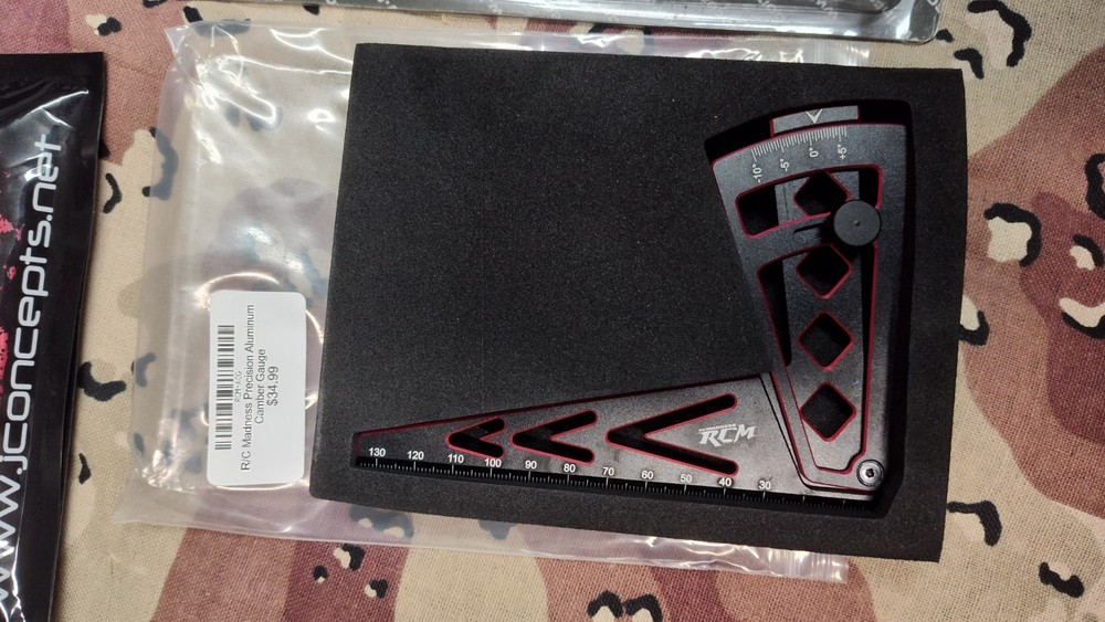 RC tools, hex drivers, camber gauge