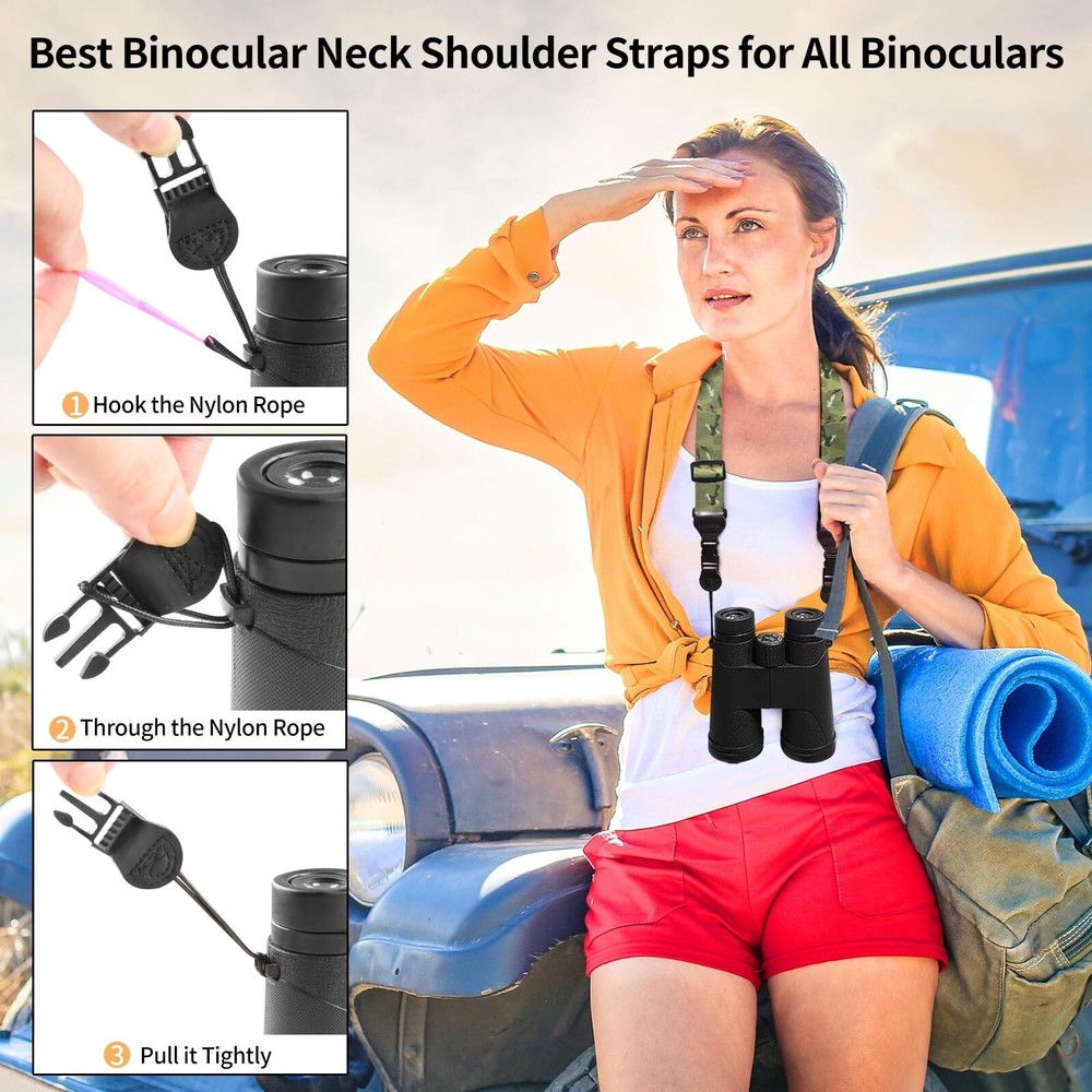 Adjustable Shoulder Strap, Nylon Camera Strap, Comfortable Neck Strap for iPa...